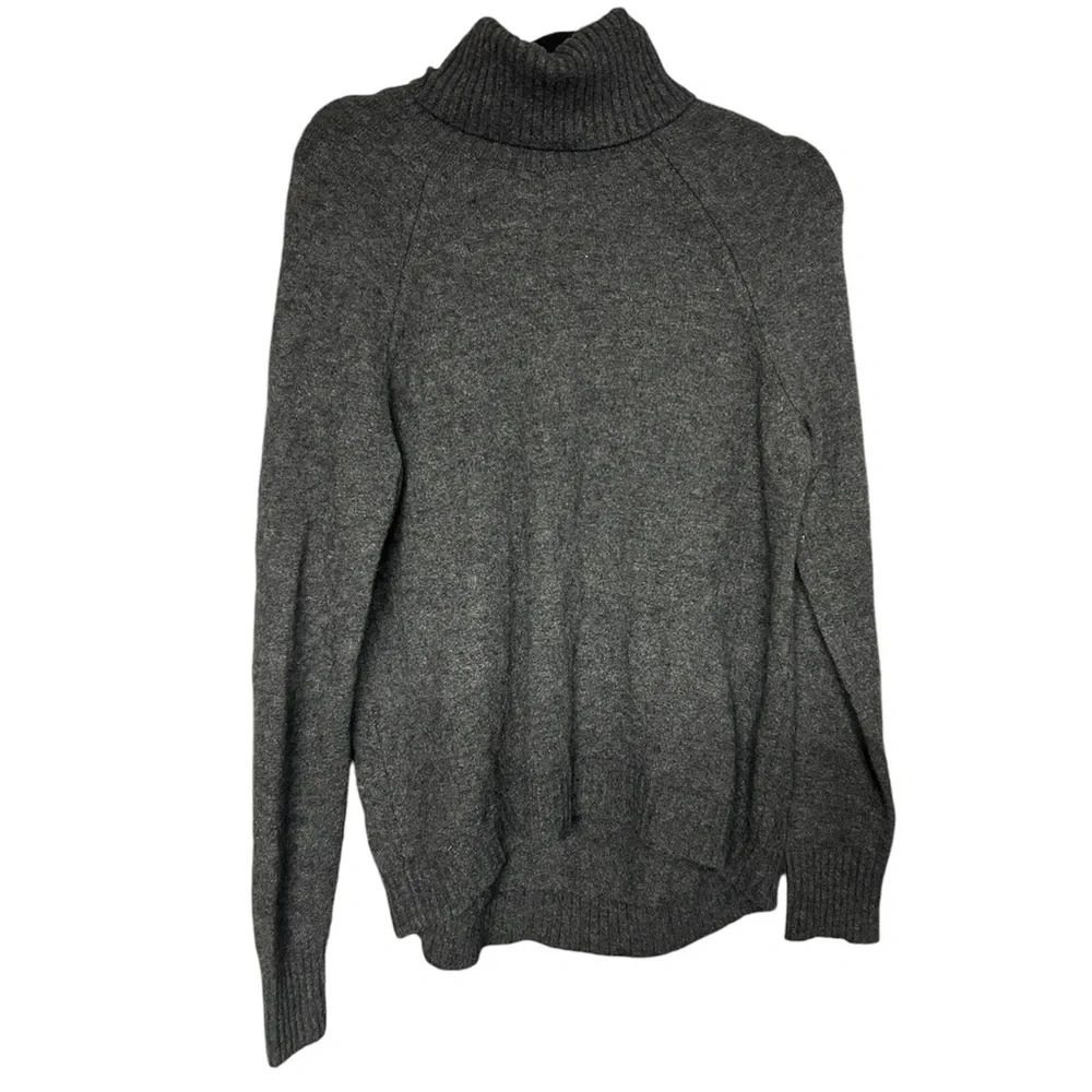 J. Crew Wool Alpaca Turtleneck Grey Sweater